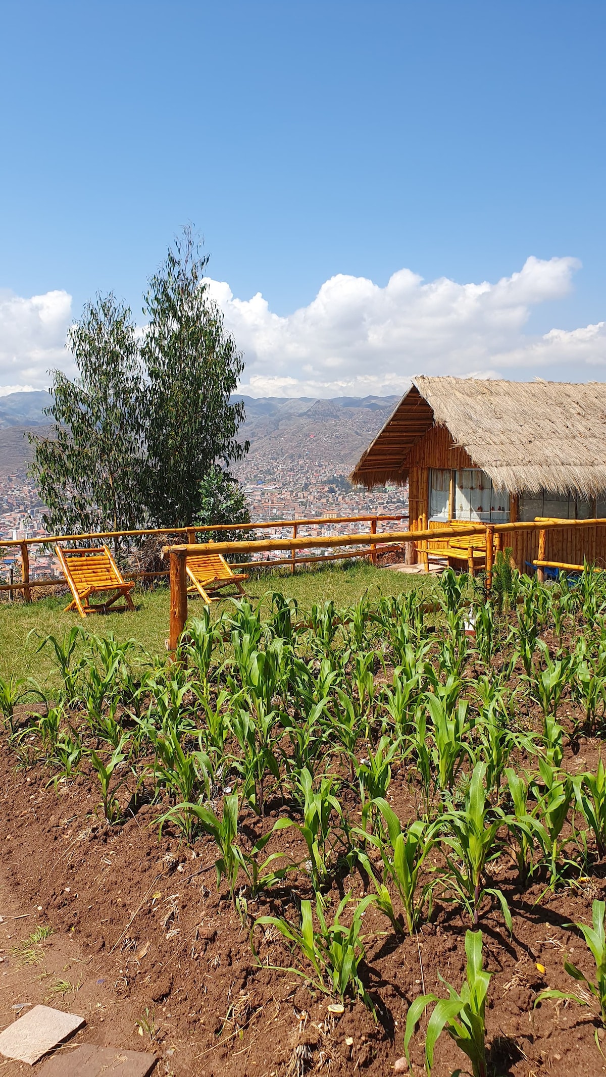 Casa de campo, vista al Cusco.