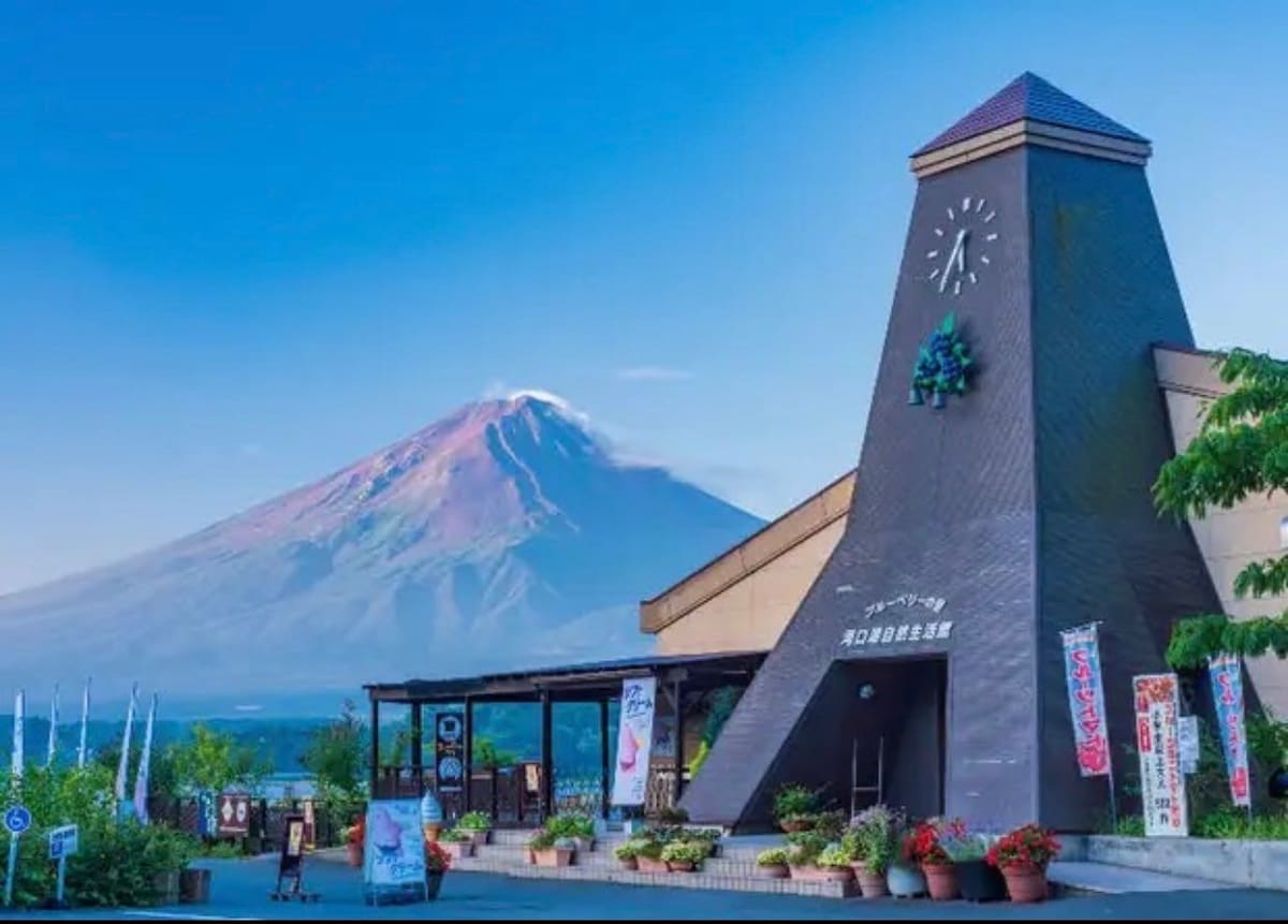 富士山風月湖旅館包館限時優惠，可6-18人入住送貸切風呂腳踏車租借，星野度假村隔壁（有富士山及湖景）
