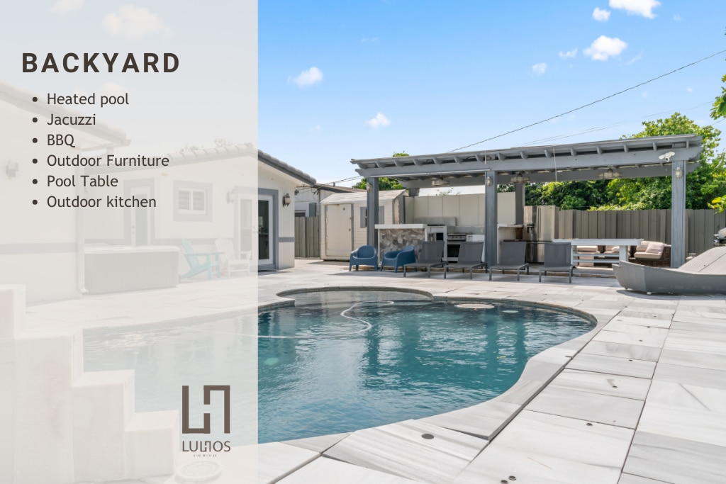 Amazing Miami House w/Hot Pool-spa & pool table