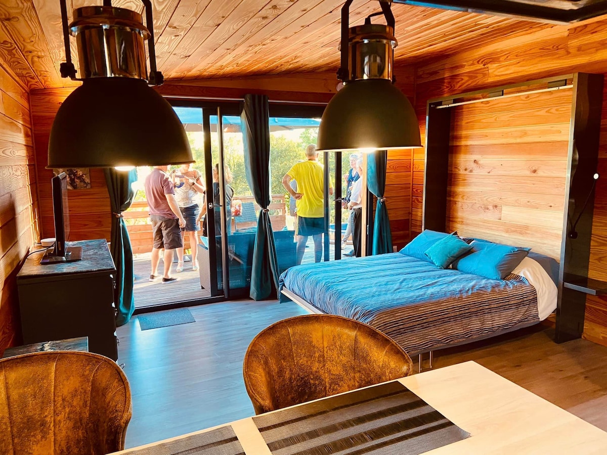 Lodge Cosy avec Bain Nordique