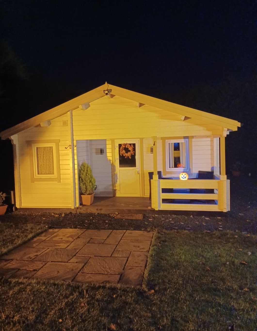 Family log cabin