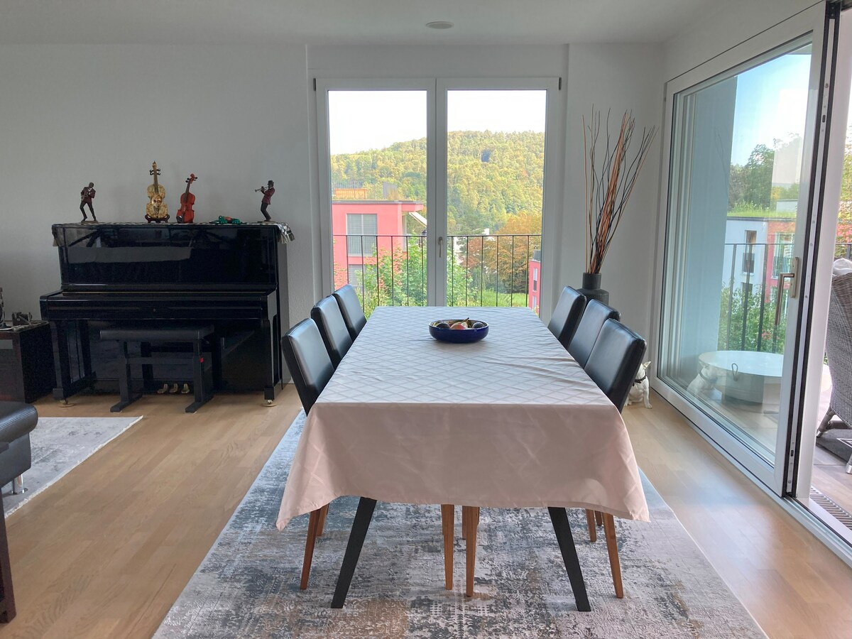 Private room with work space close to Zurich