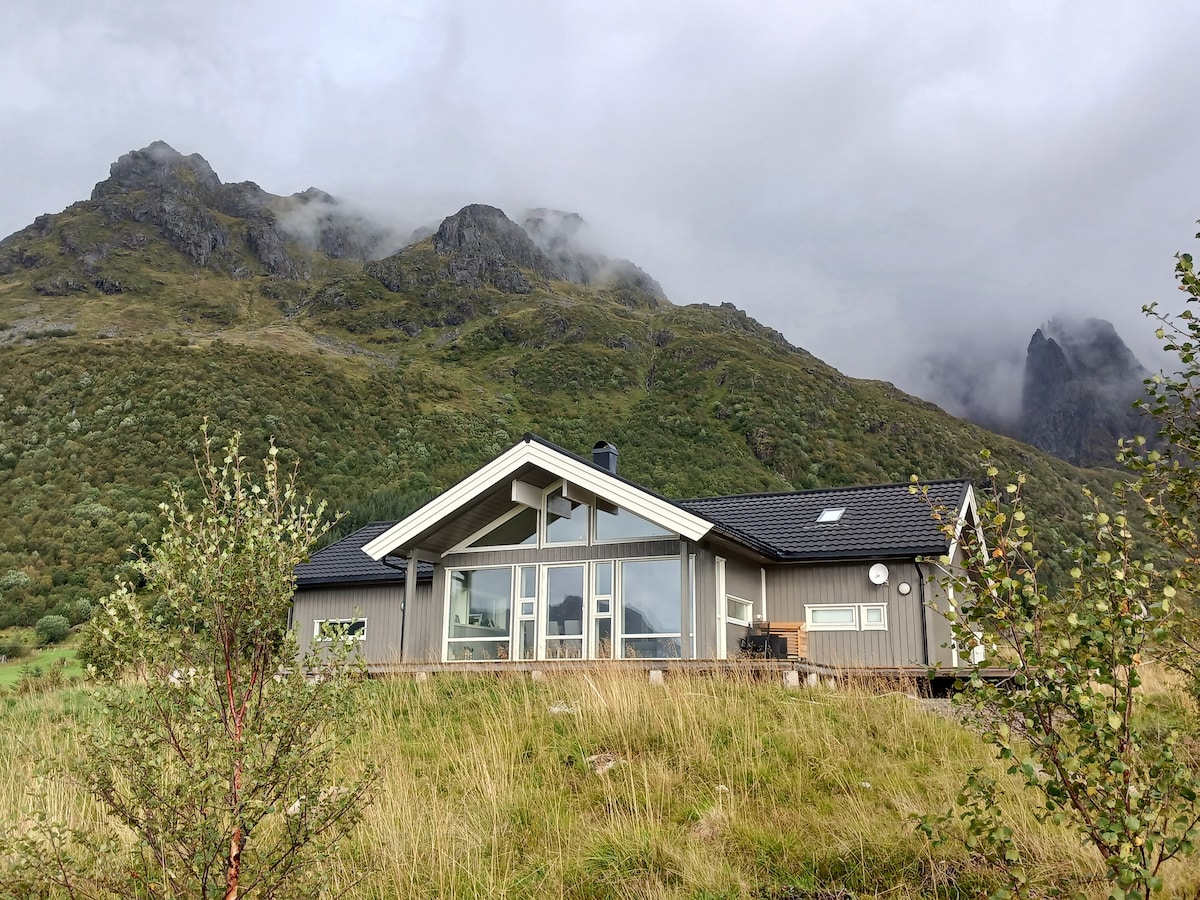 Moderne hus i Lofoten