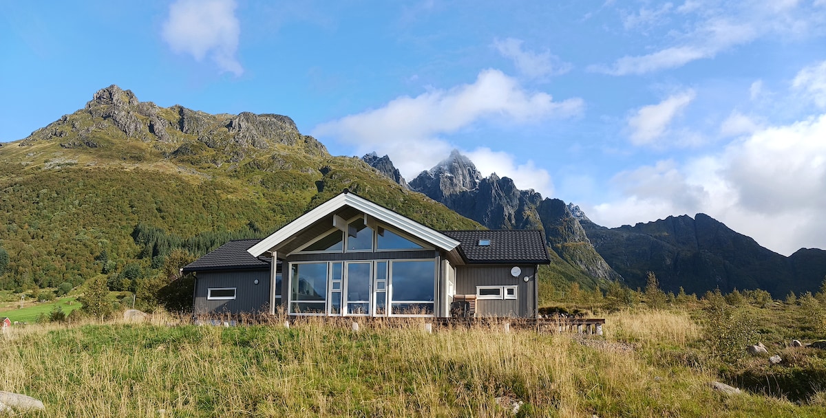 Moderne hus i Lofoten