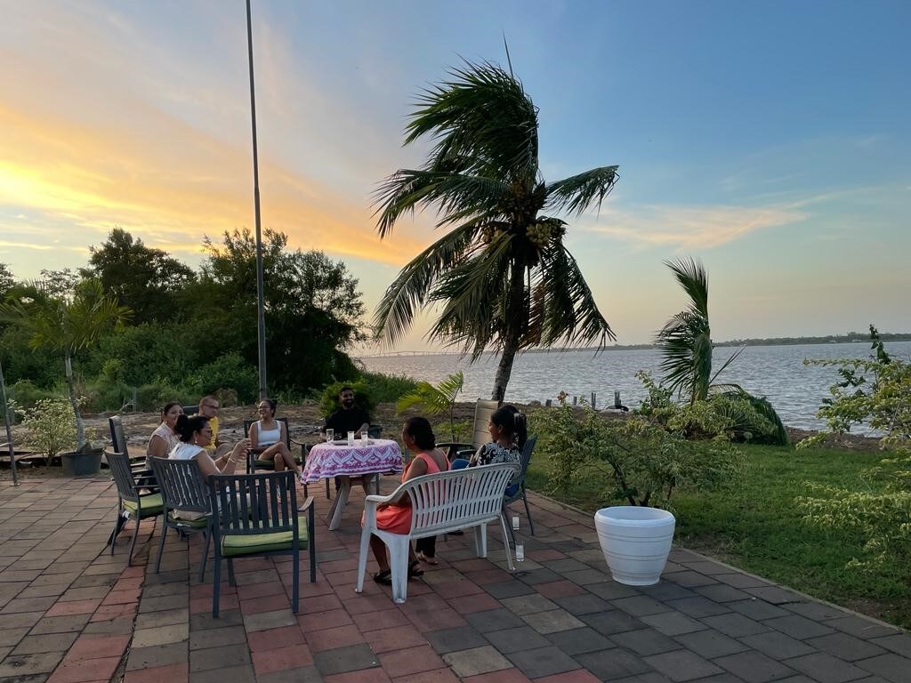 Rust aan de Suriname rivier