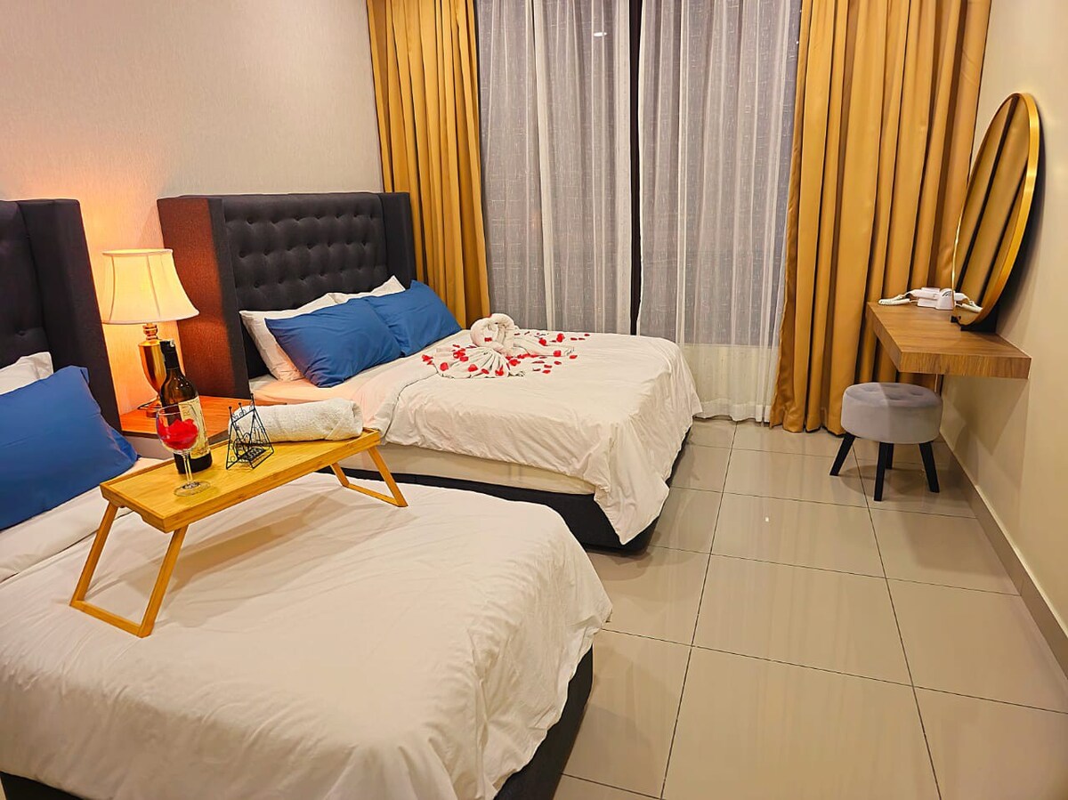 1 Dream Home @ Bali Residence Netflix两张床5星级酒店风适合家庭