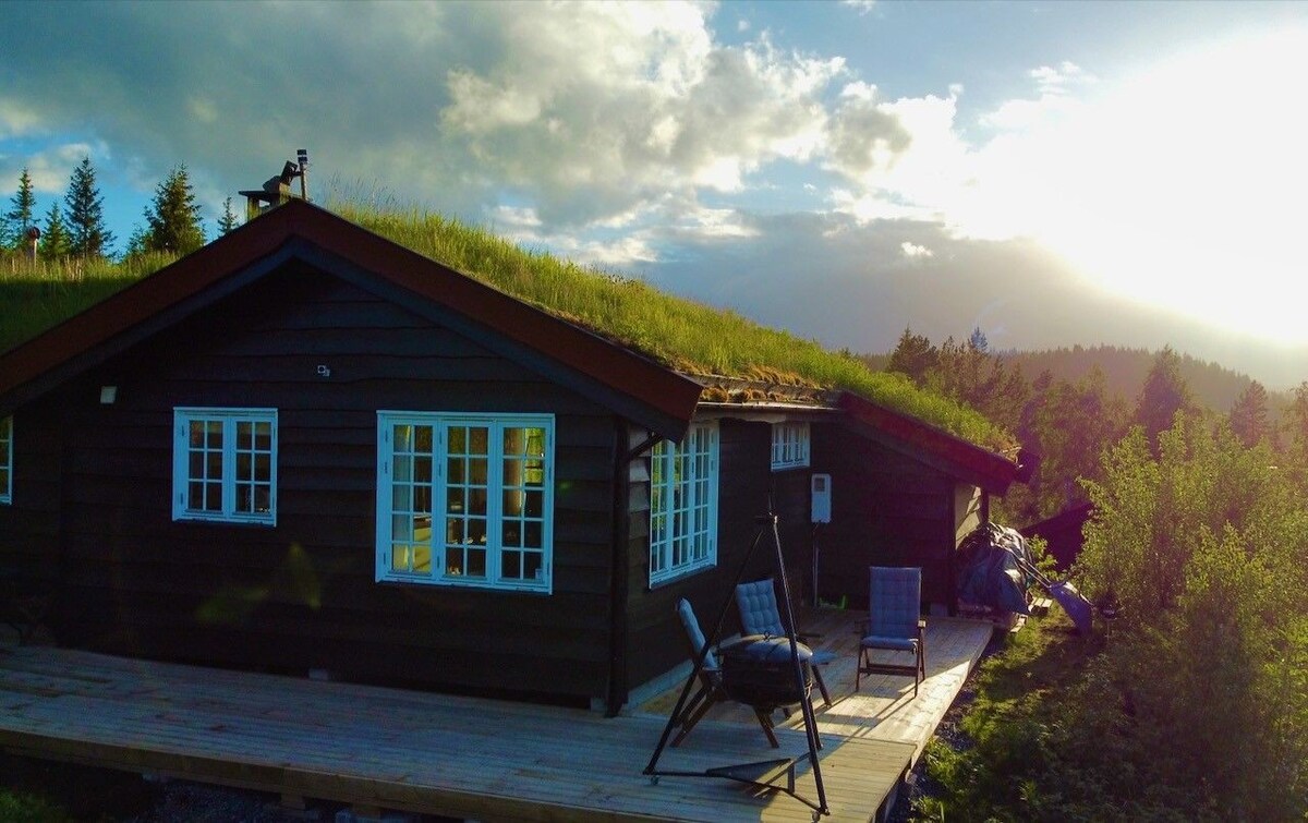 Dinnerslia -小木屋，美景， Skrimfjella