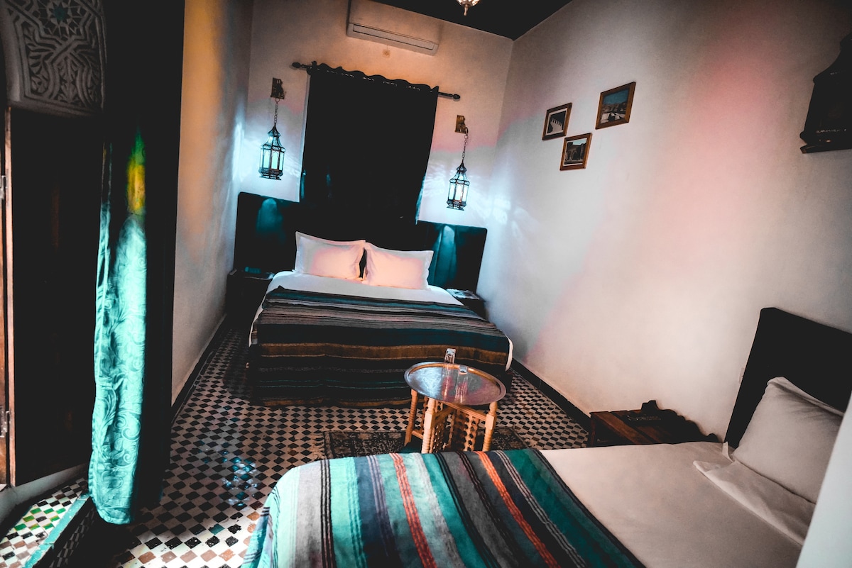 Double/Twin deluxe in an authentic Riad