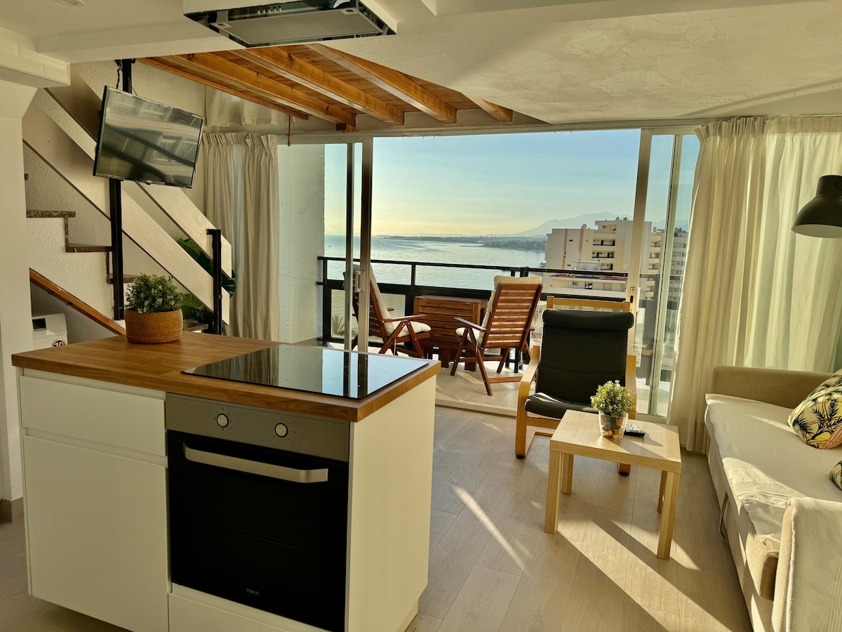 Skol 602A海滨中央复式公寓+景观和无线网络