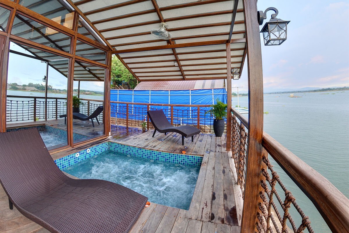 Riverfront Stilt Glass Cabin w/ Mini Pool