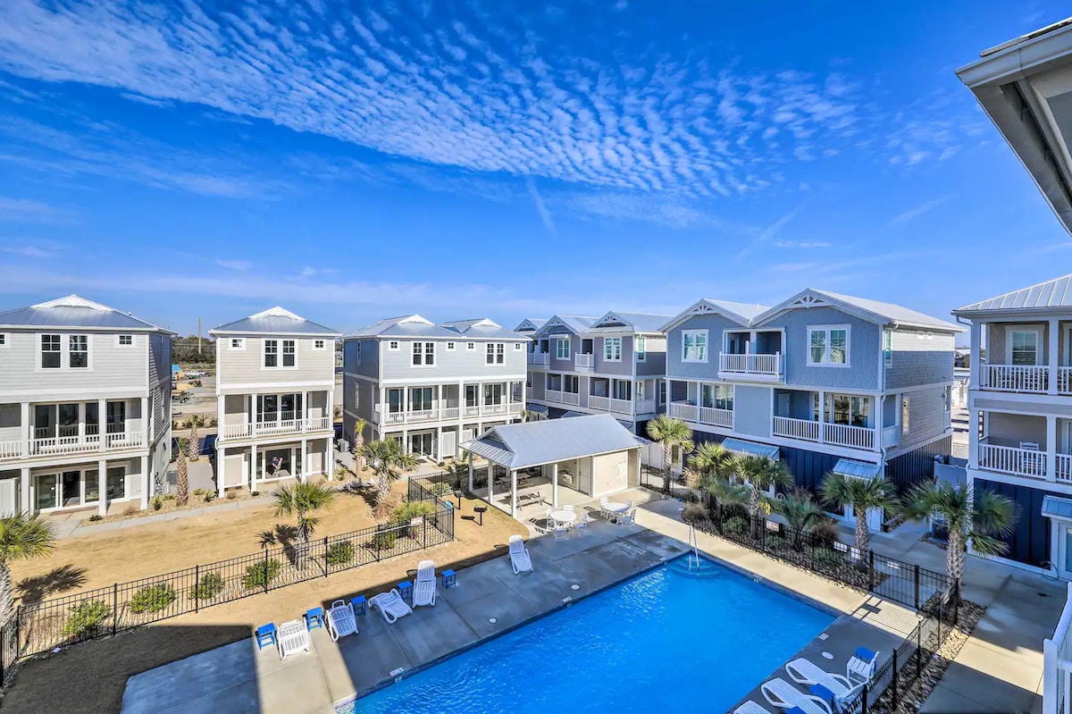 Emerald Isle, Ocean Views with Pool + Beach Access