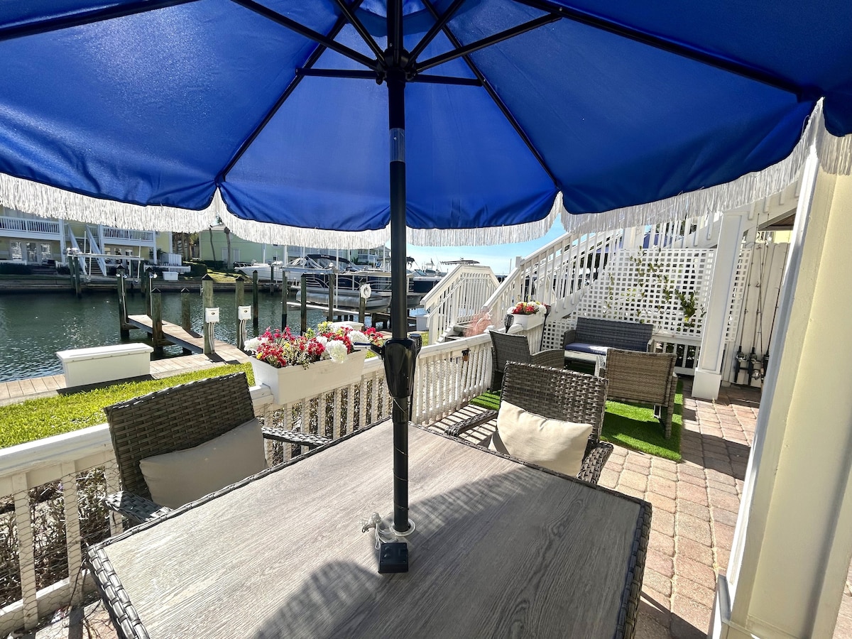 Waterfront Ground Floor Condo with Private Patio