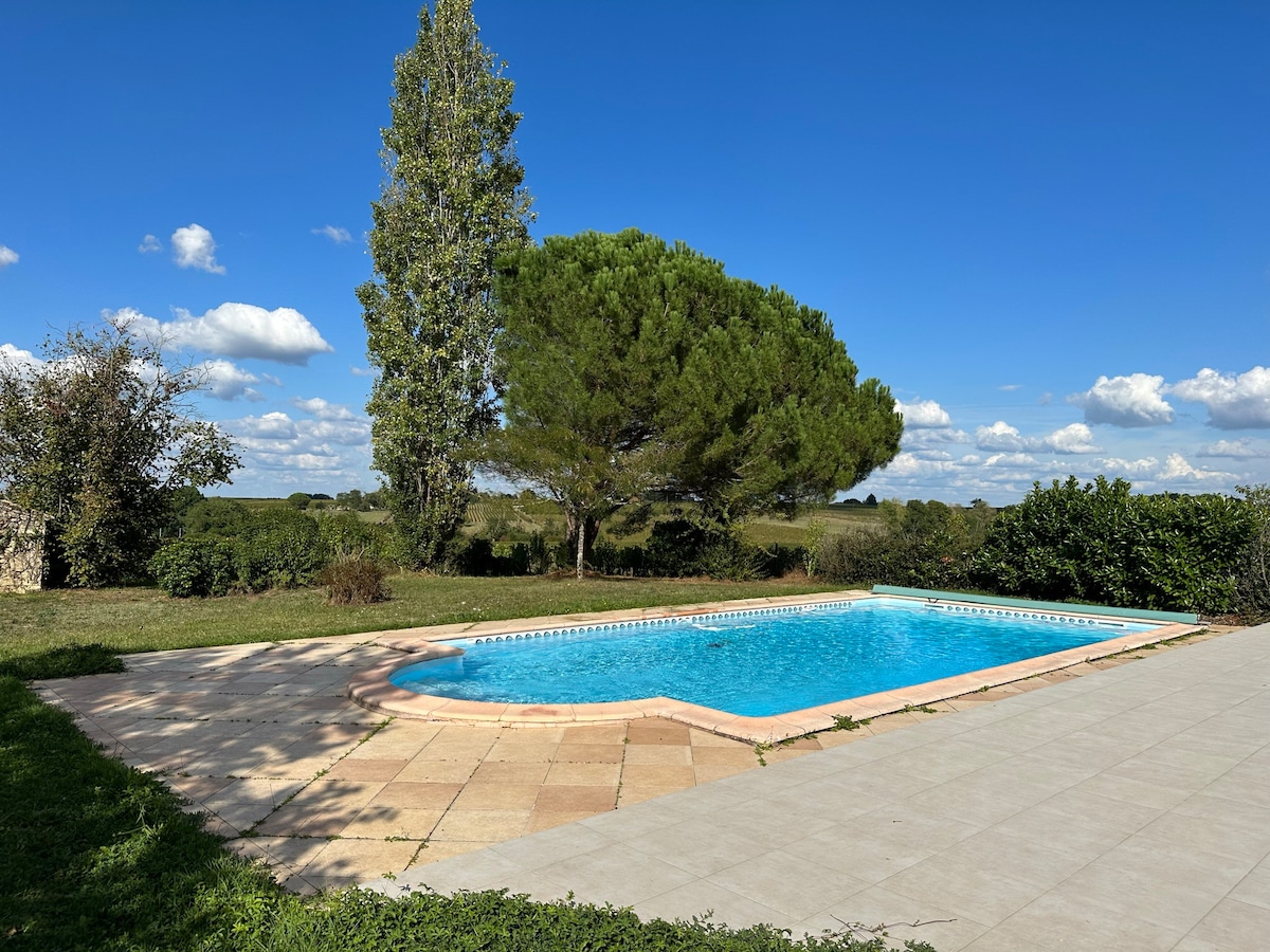 Maison Lafuge - Swimming pool in the vineyards