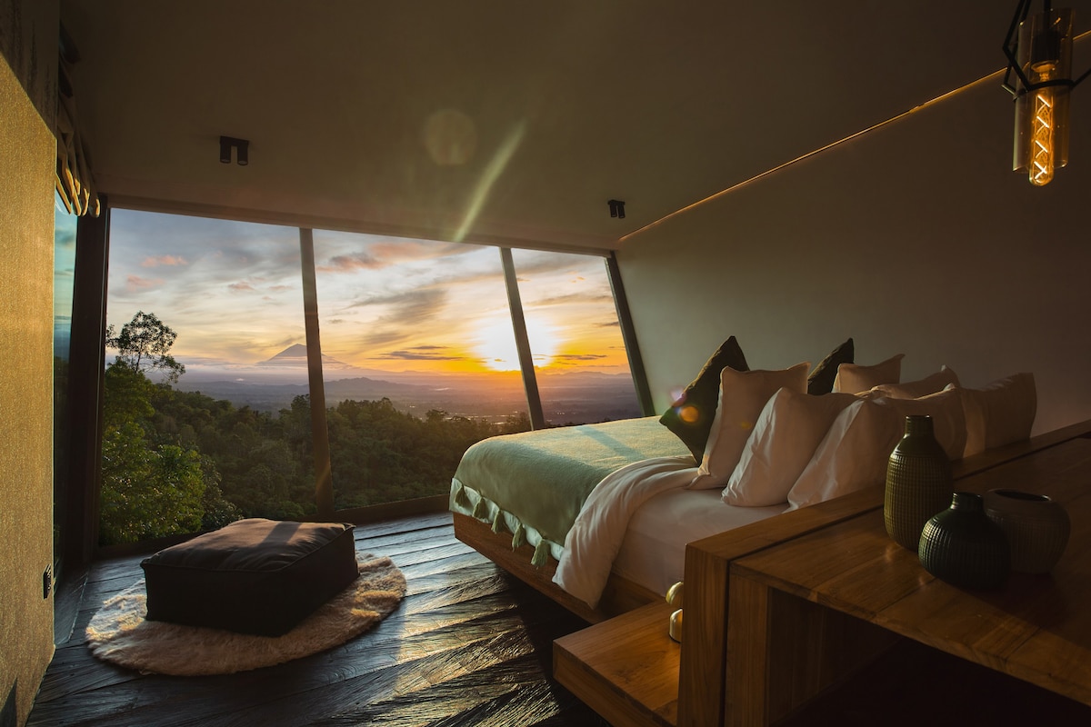 Aurora Cabins - Red Terrazo (amazing view)