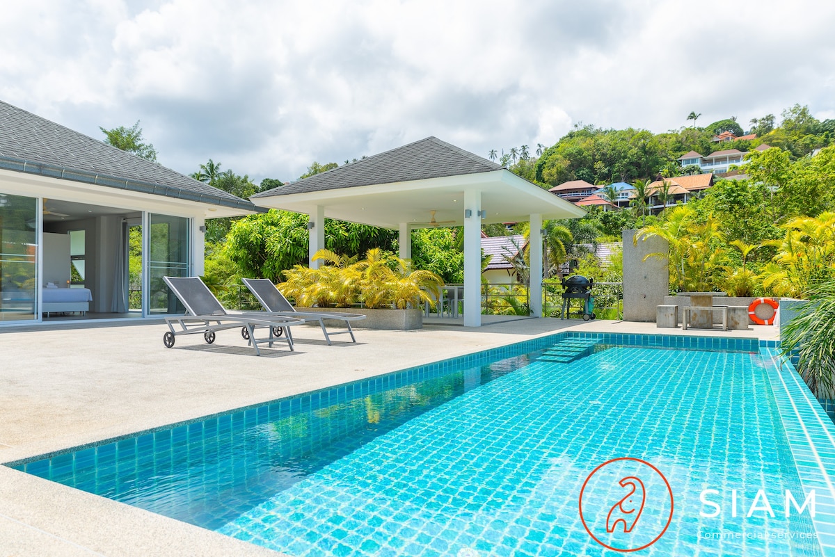 Villa Bann Po 3Br Private Pool & walk to beach