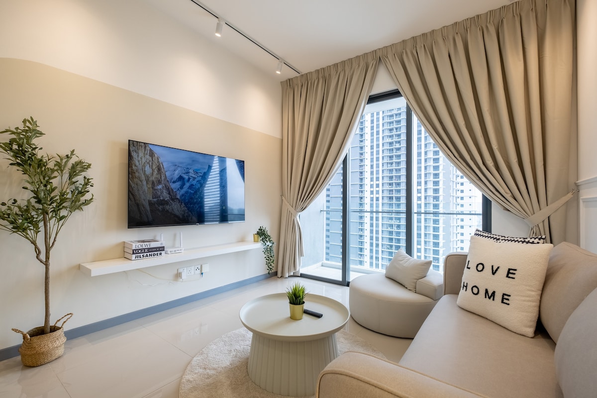 Cozy Home @ United Point 3BR7Pax |泳池| AboveMall |健身房