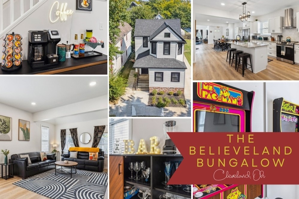 Believeland Bungalow-Bball Hoop/Office/5 min to DT