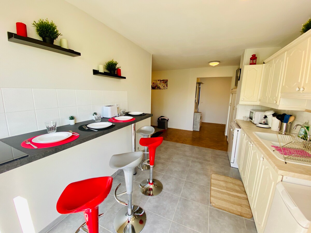 Greenparc-3chambres/4lits/40 minutes de Paris