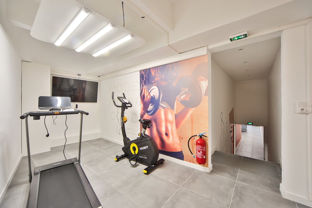 10 Studio Charenton Chambre fitness
