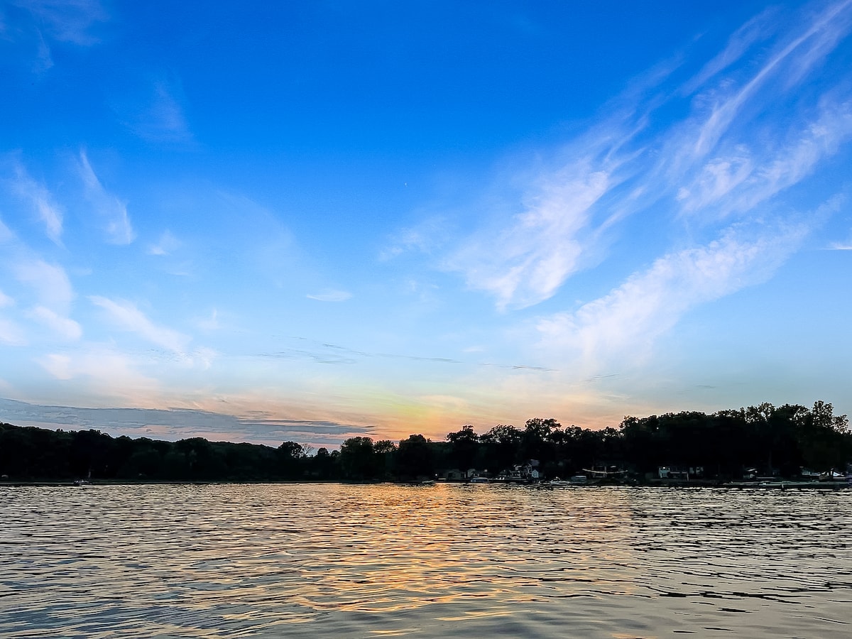 Amazing lake views at the La Porte Lily Pad