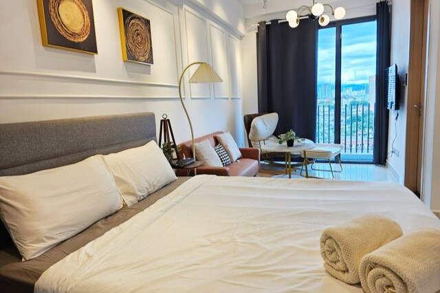 吉隆坡城中城舒适放松的单间公寓|无边泳池景观