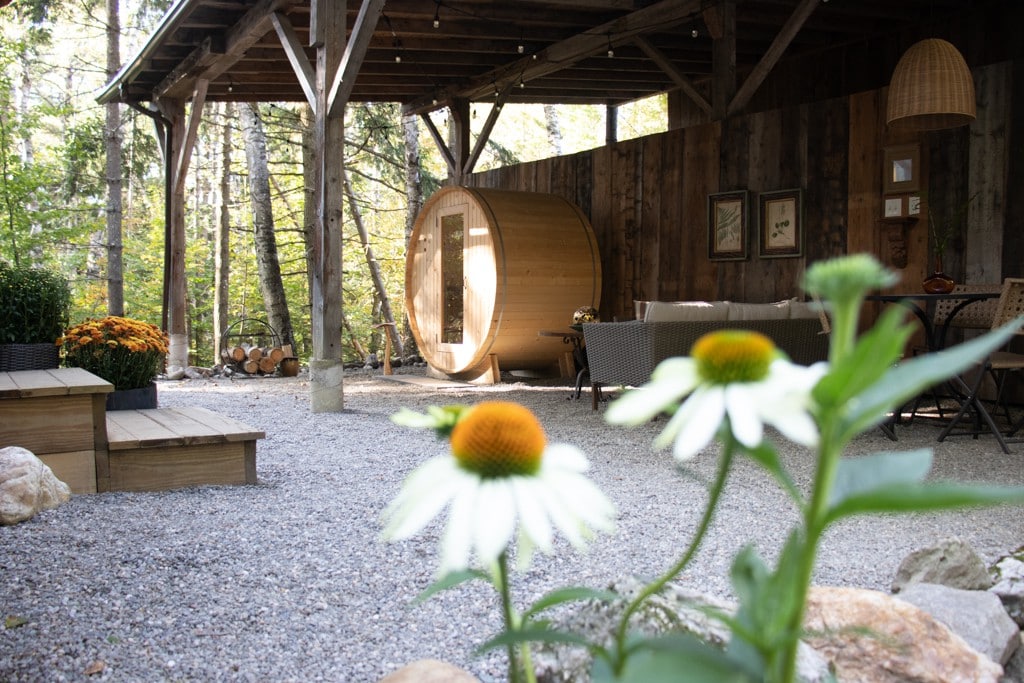 The Tiny Home with Barrel Sauna