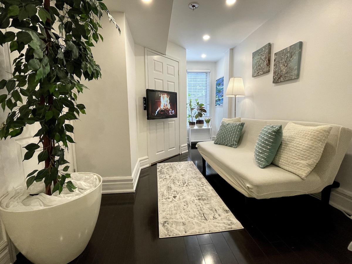 Cozy & Bright Basement Suite with Private Entrance