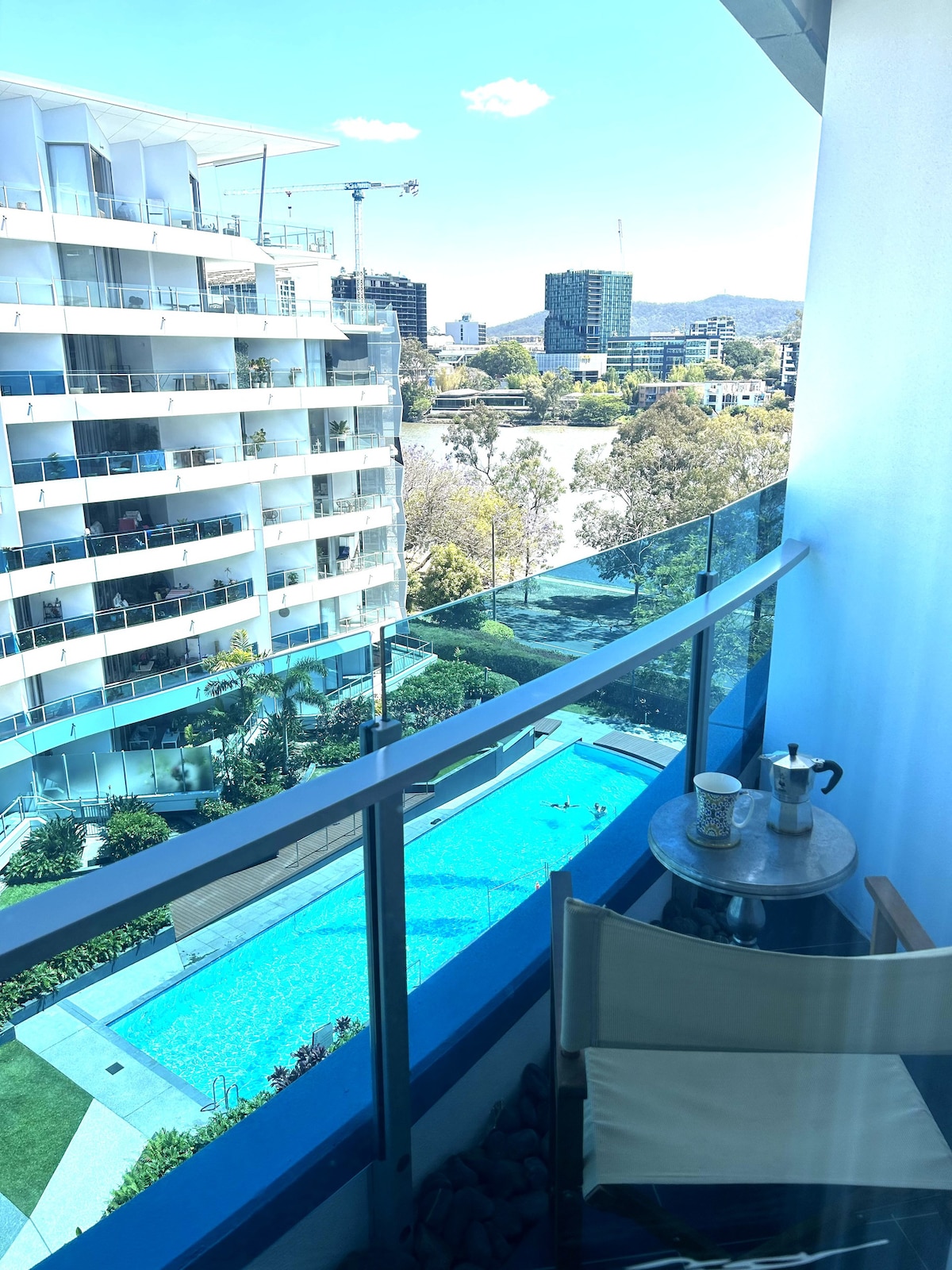 Luxe Master room w/ Brisbane River views