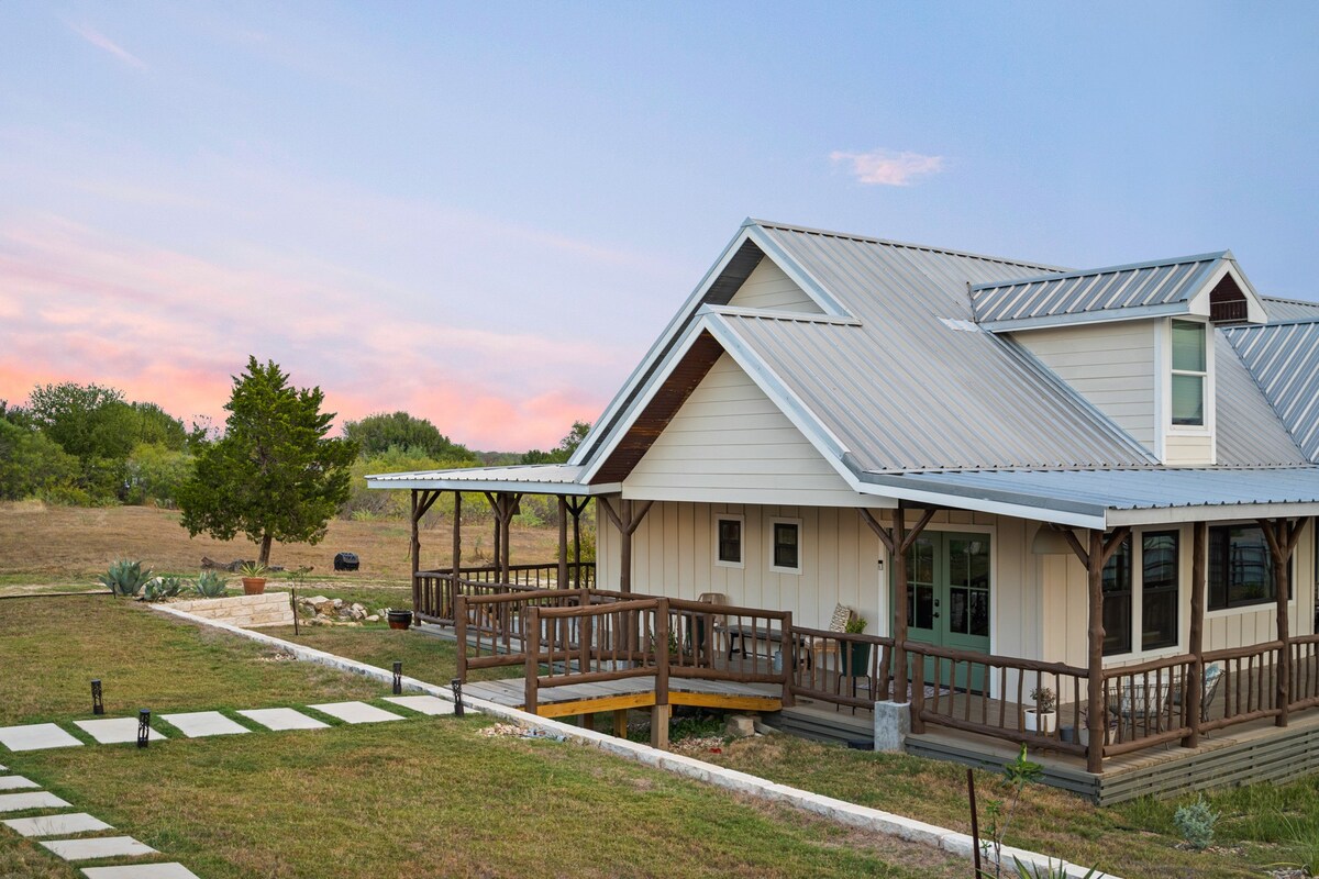 Unique Farmhouse + Tiny House Country Escape