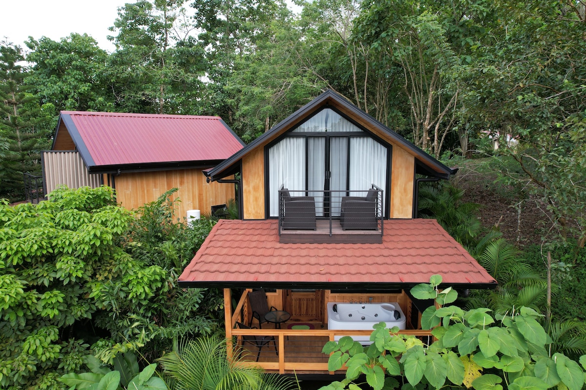 Unique cabin with forest views near La Fortuna