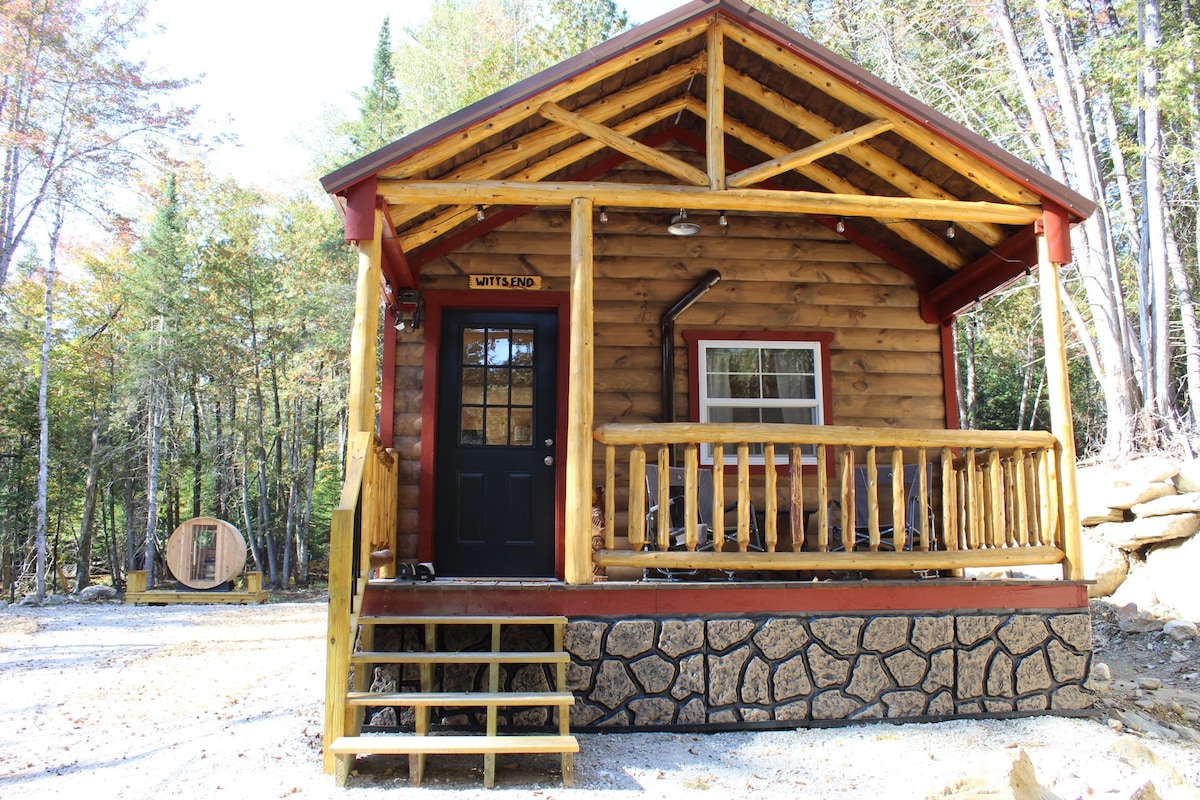 Witts End Cabin, trail access with sauna!