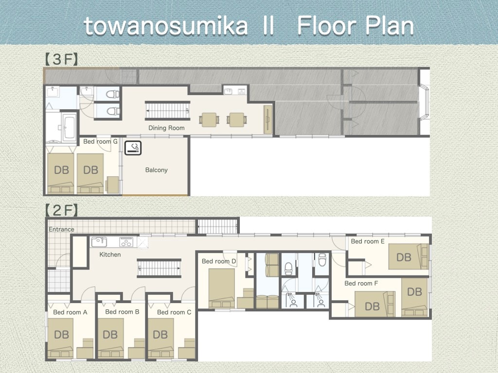 具有开放感的230㎡私人出租 / 9间卧室 / towanosumika_II