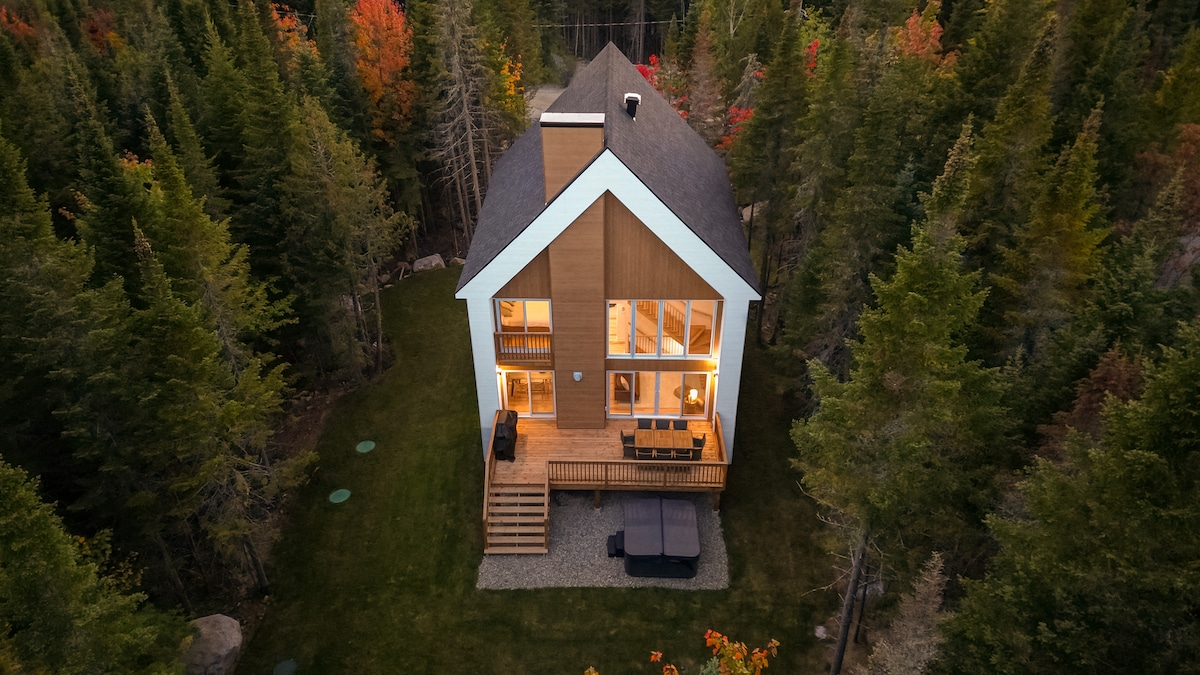 Chalet Le Stella-Nature-Spa-Foyer-Lac-Montagne