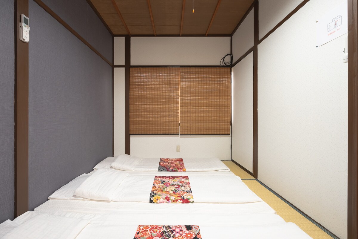 提供4栋传统日式房屋，从阪急西院站步行约2分钟即可抵达5人，安静的房子