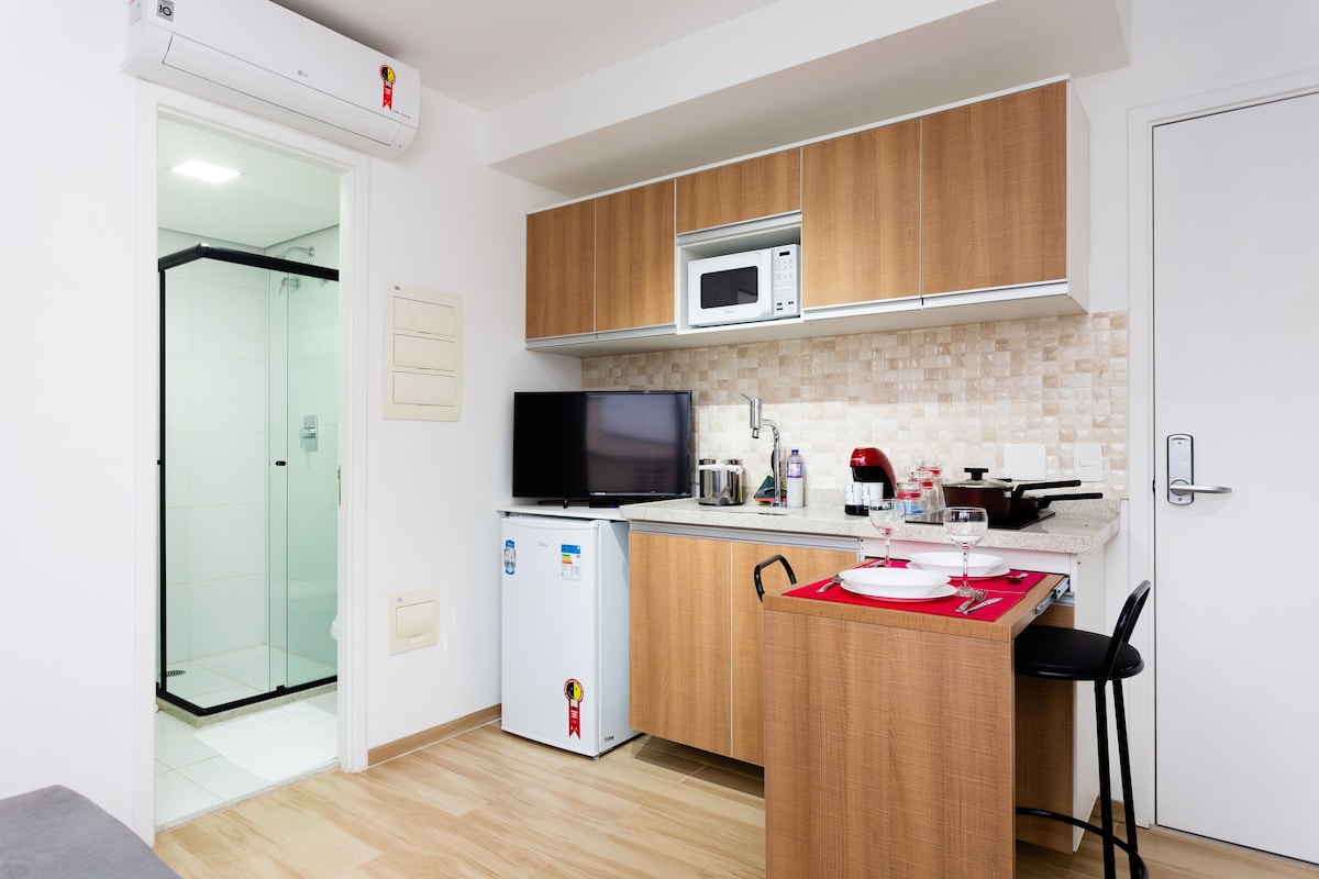 单间公寓地理位置优越，可供5位房客入住。