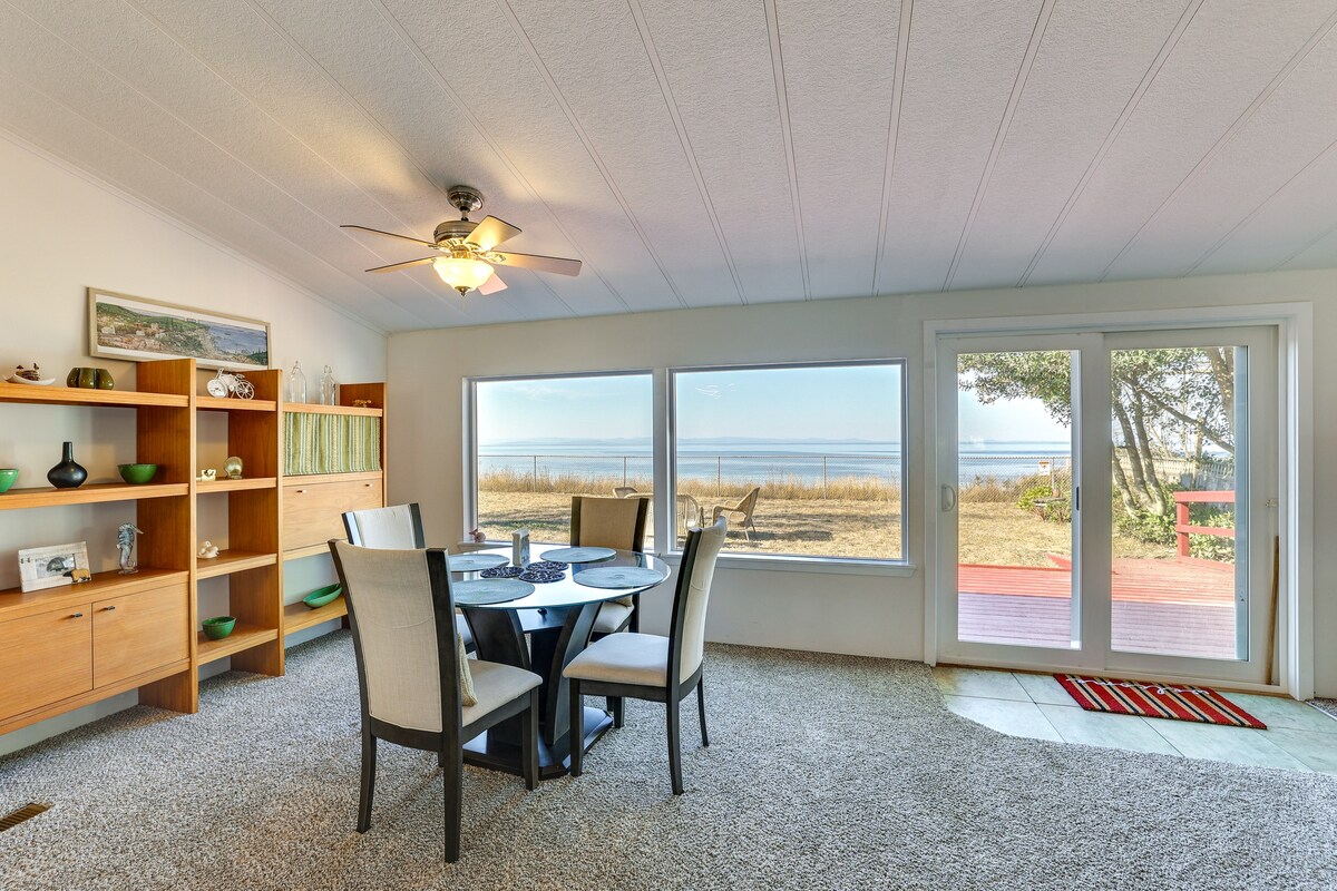 Oceanfront Port Angeles Home w/ Yard & Views!