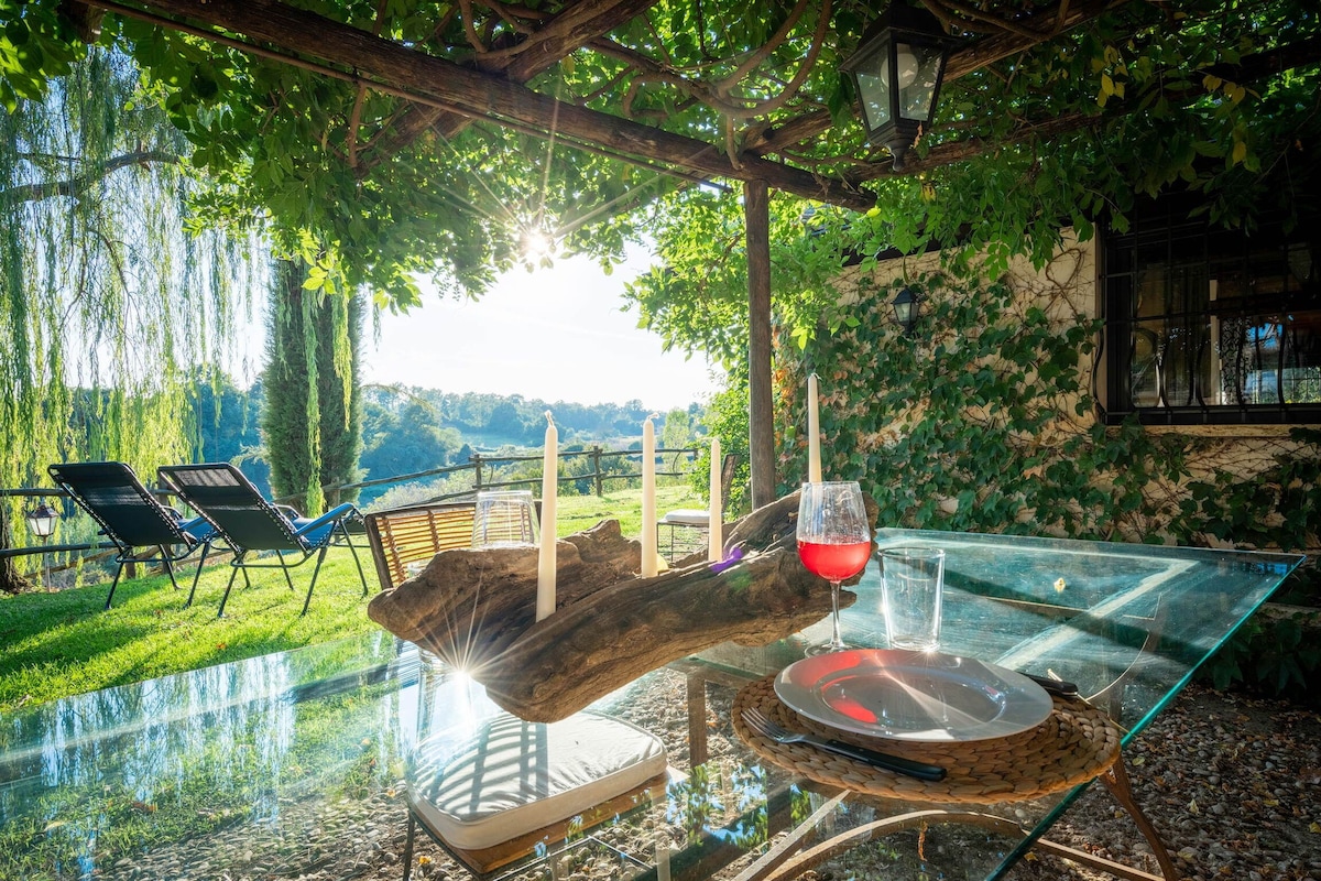 Casale delle papere with private pool near rome