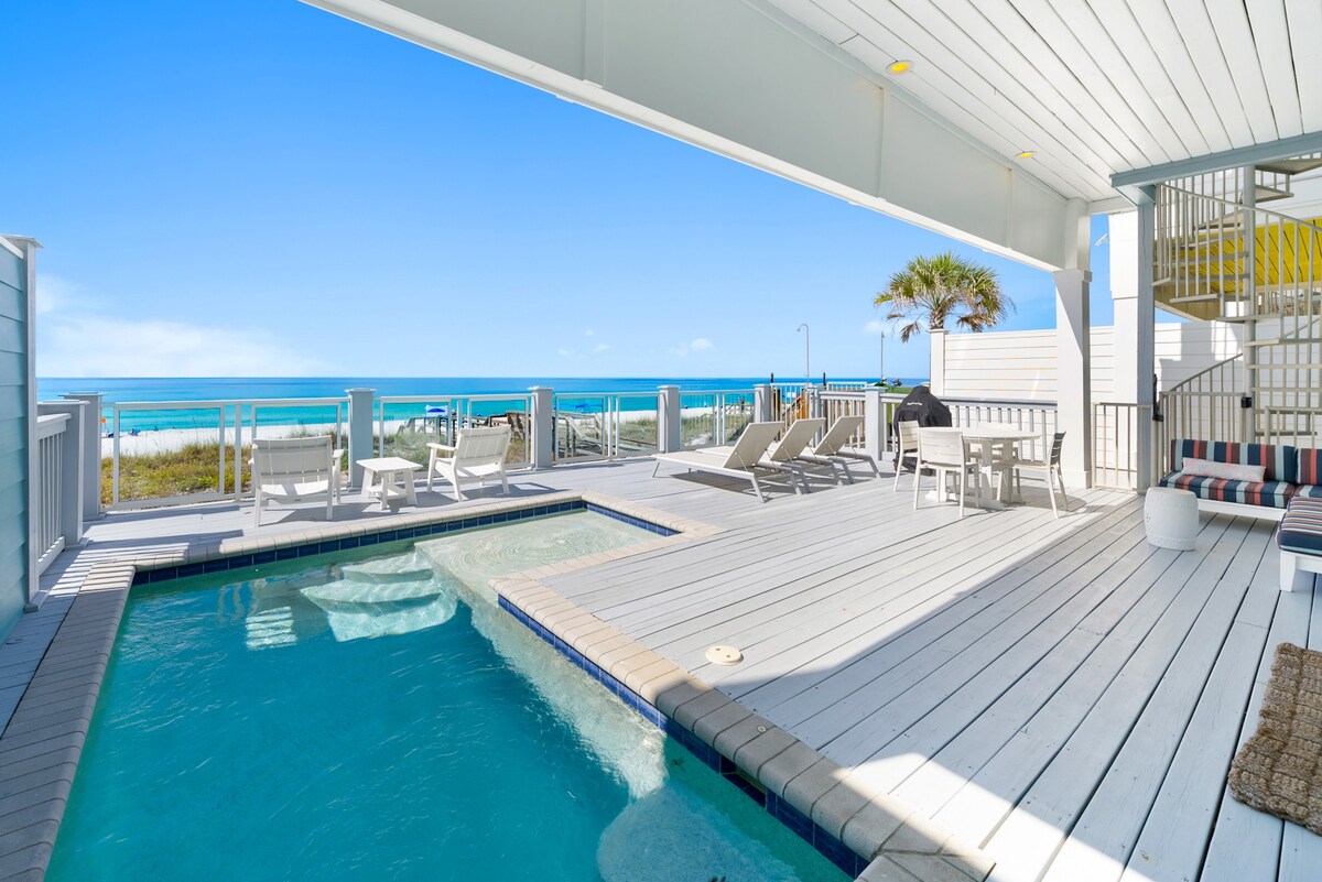 New. Magnificent, Gulf Front Home. Beach Blessing!