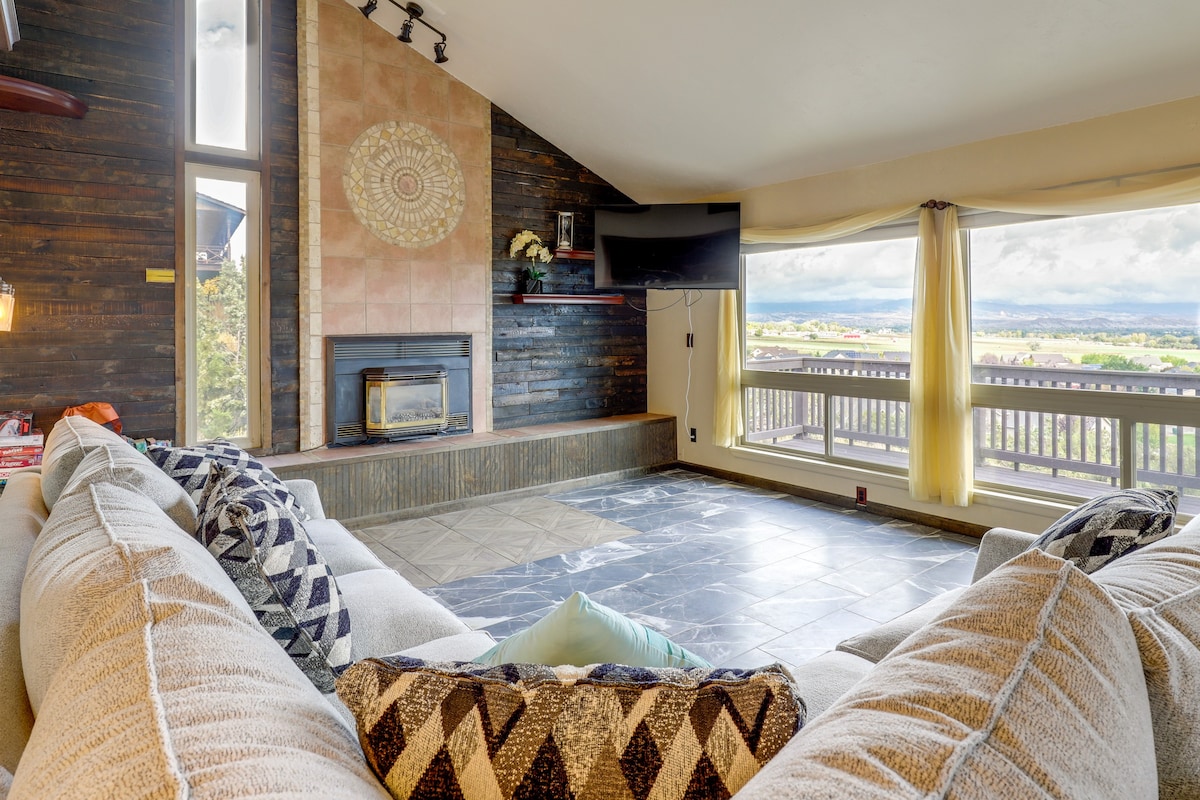 Airy Vernal Vacation Rental: Deck, Mountain Views!