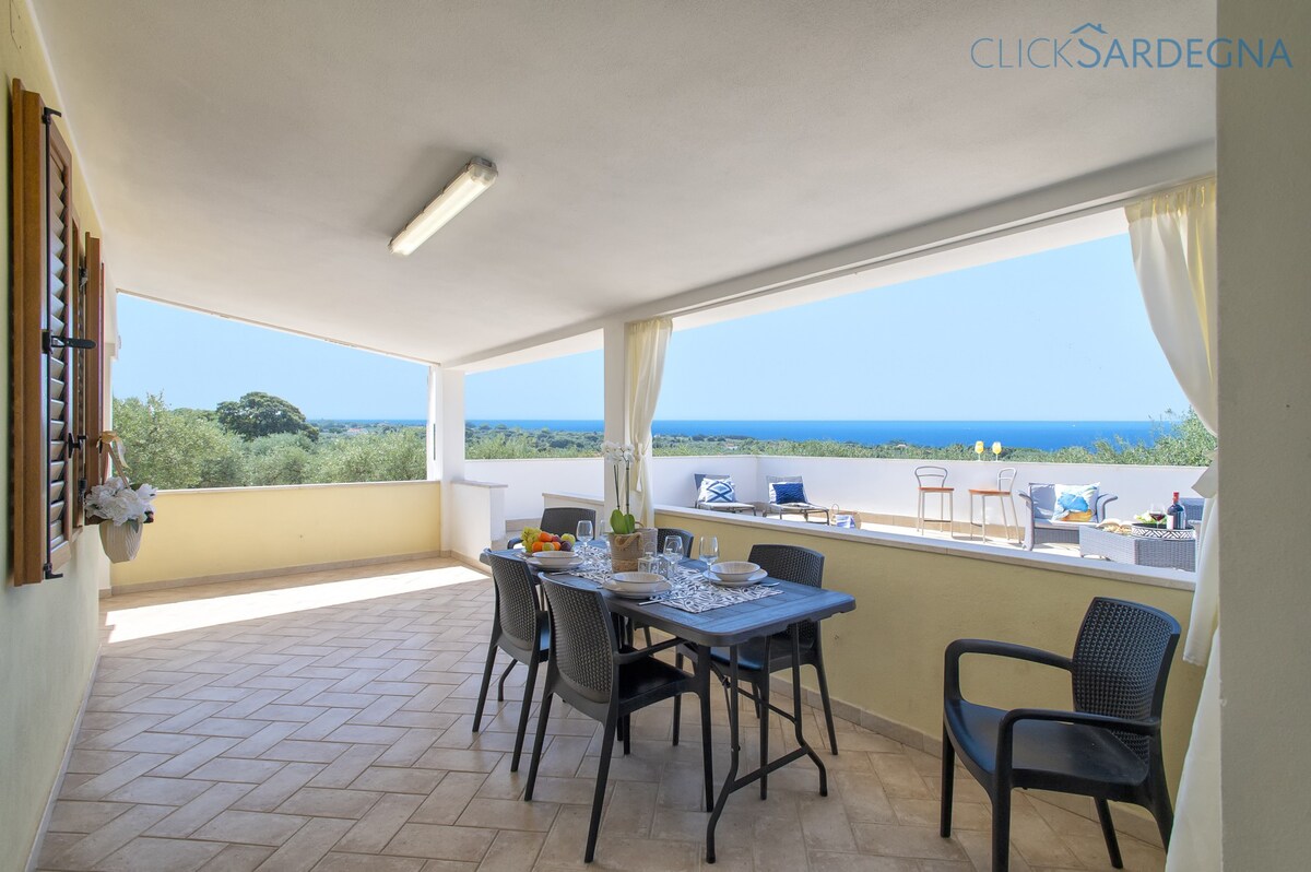 Villa Brionis: Sant'Anna flat with seaview terrace