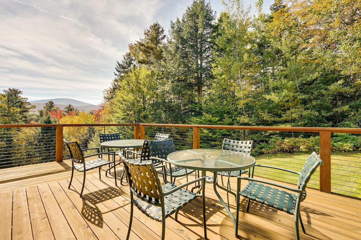 Winhall Home w/ Deck + Views, 6 Mi to Ski Slopes!