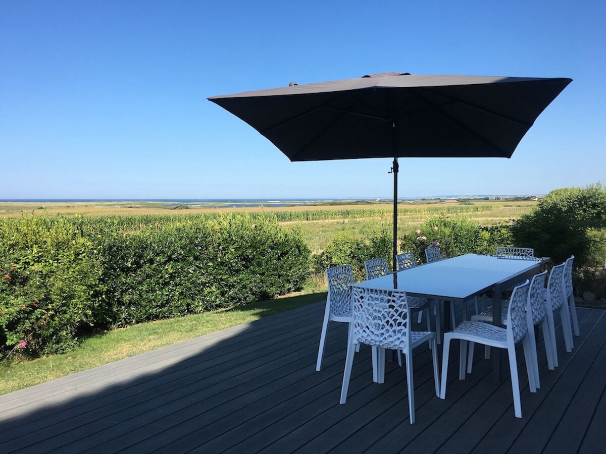 Charmante maison avec vue mer, pour 10 personnes