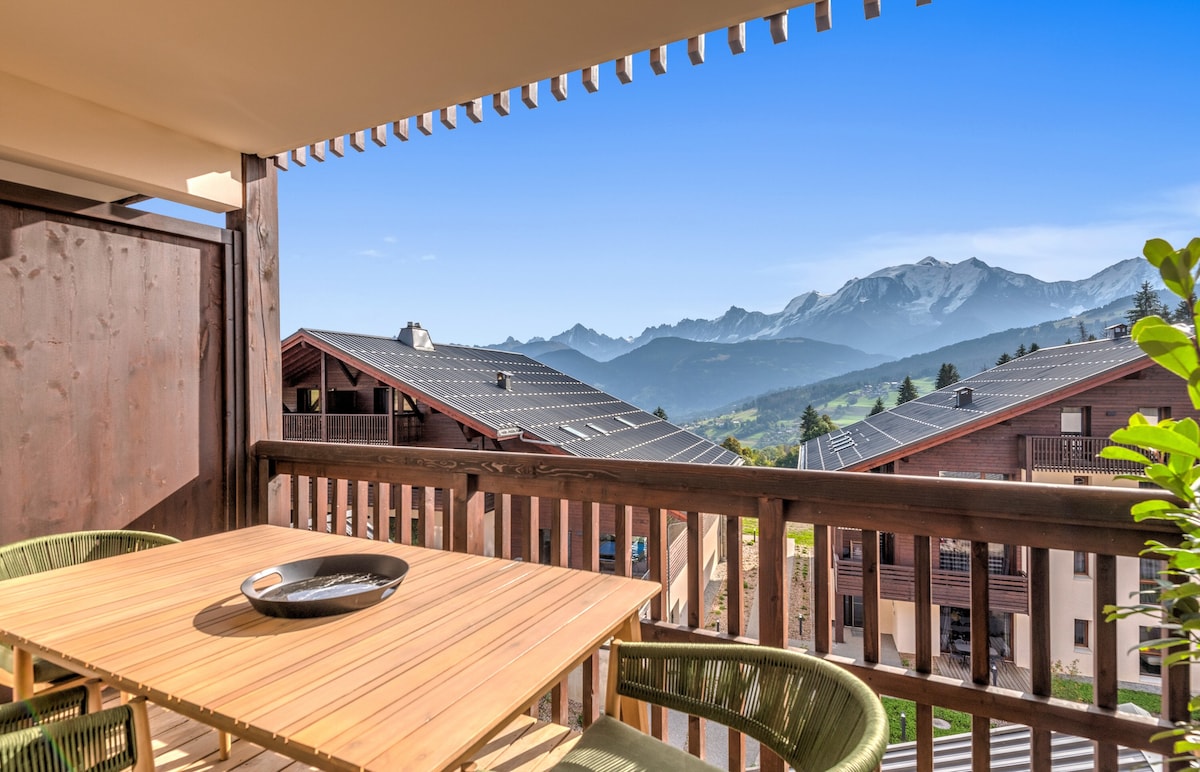 Stunning flat with views of Mont Blanc in Combloux