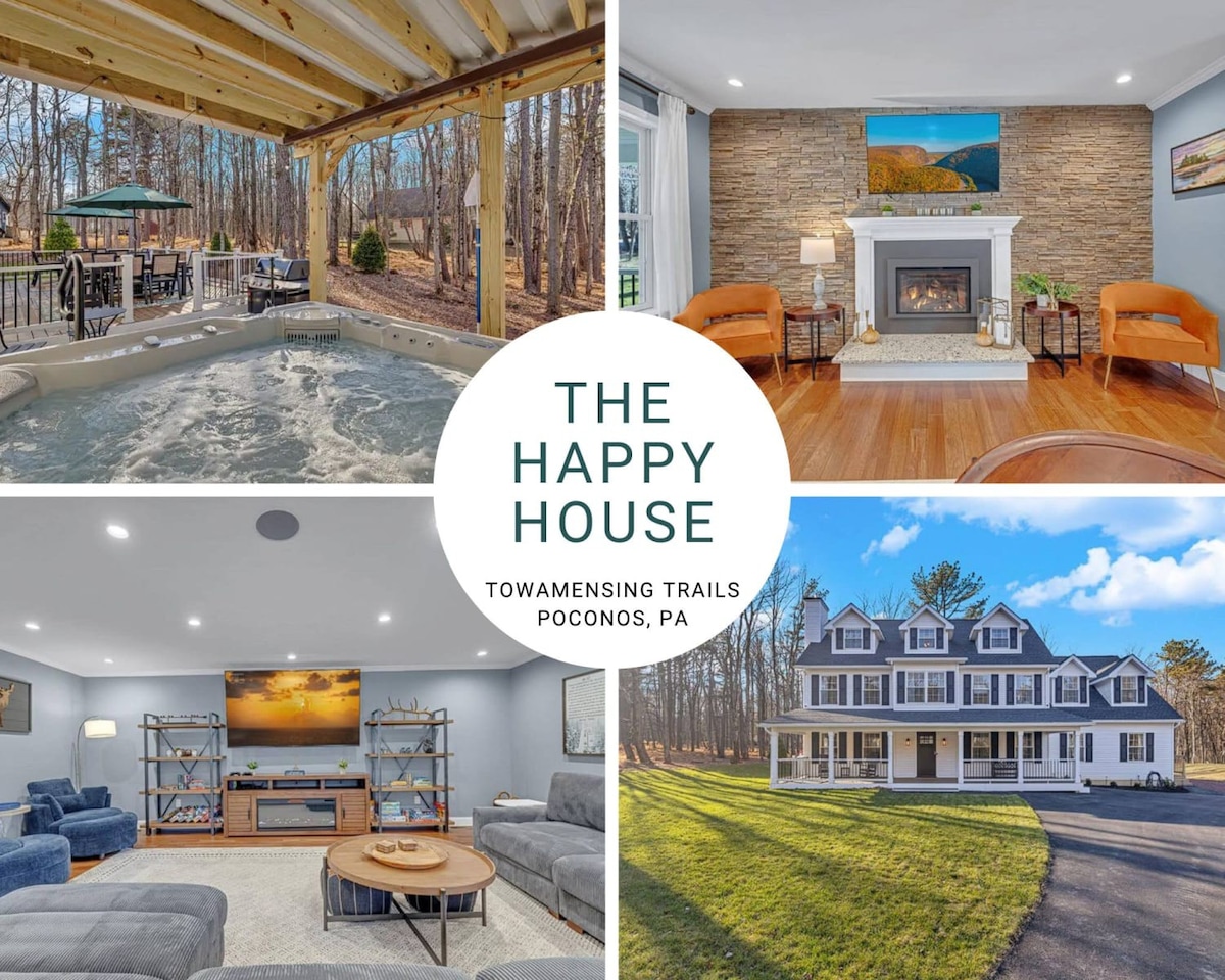 *The Happy House*Luxe|Hot Tub|GameRoom|DogFriendly