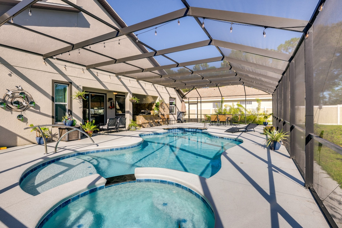 Palm Coast Paradise: Pool, Spa & Outdoor Kitchen