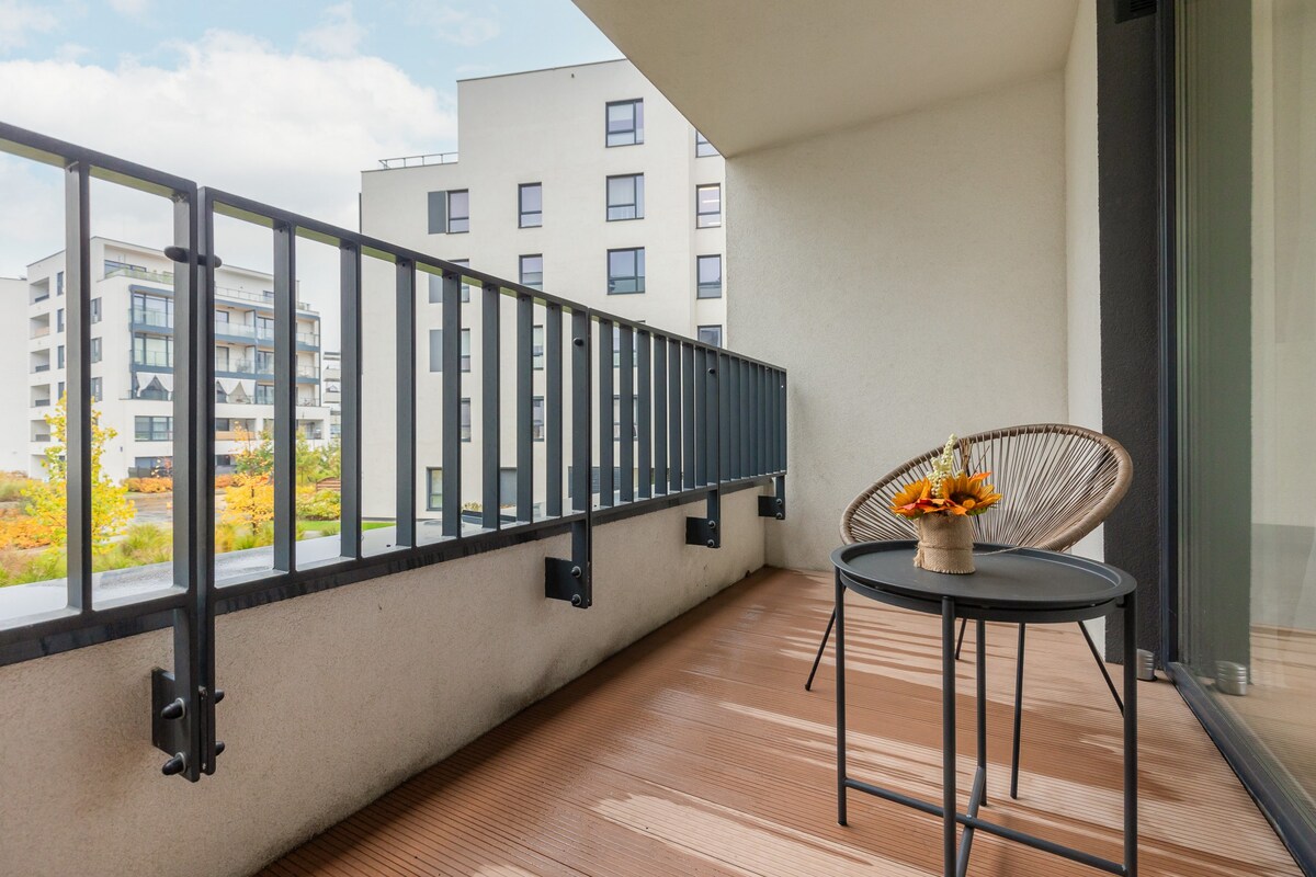 Apartment for 2 guests | Balcony | Parking | Gym