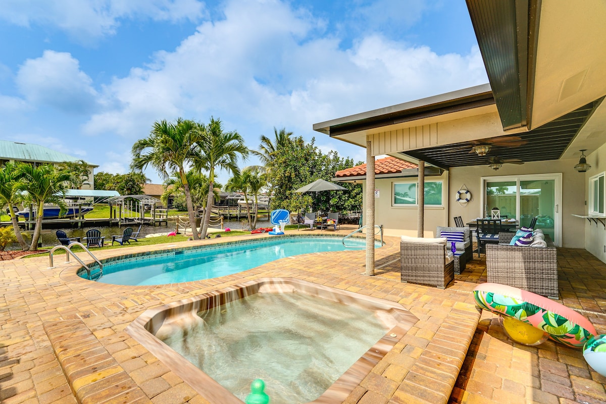 Waterfront Fort Myers Home: Private Pool & Dock