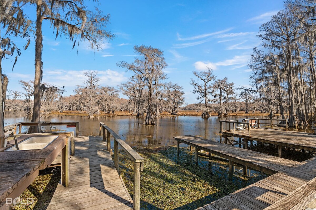 Grand Harbor Lakefront - Caddo Lake w/Canoes