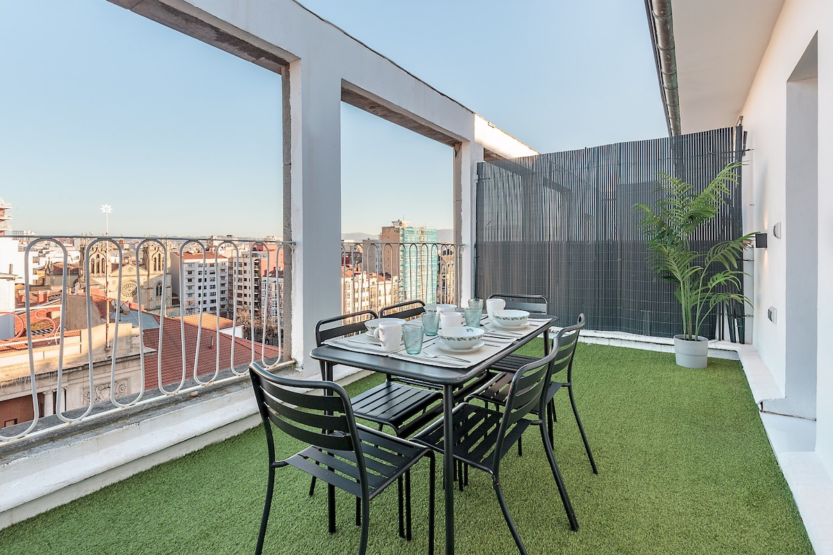 Prime Penthouse Paseo Begoña. Jovellanos Terrace