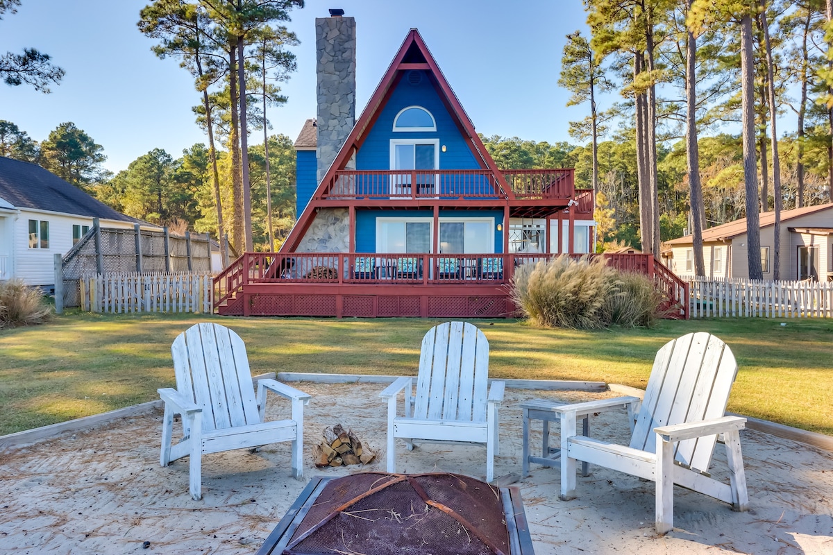 Beachy Maryland A-Frame: Steps to Chesapeake Bay!